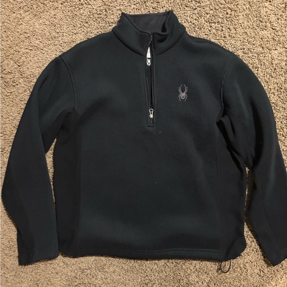 Spyder Men's Black Zip-Up Sweater